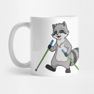 Nordic Walking Comic Waschbär Mug